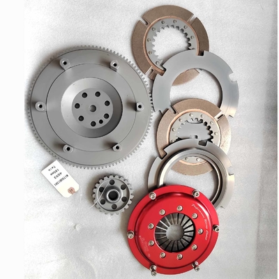 Kit d'embrayage de voiture à double disque en acier 4140, kits d'embrayage de course Mitsubishi 4G93, disque de friction de 185 mm