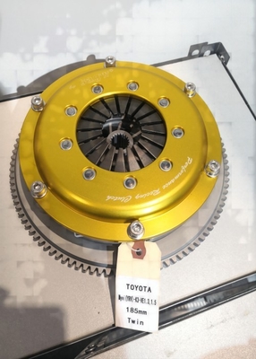 Zwillingsscheiben-Rennkupplung Kits passen TOYOTA Myvi YRV -K3-VE1.3 1.5 Gelb 185mm Reibungsplatte
